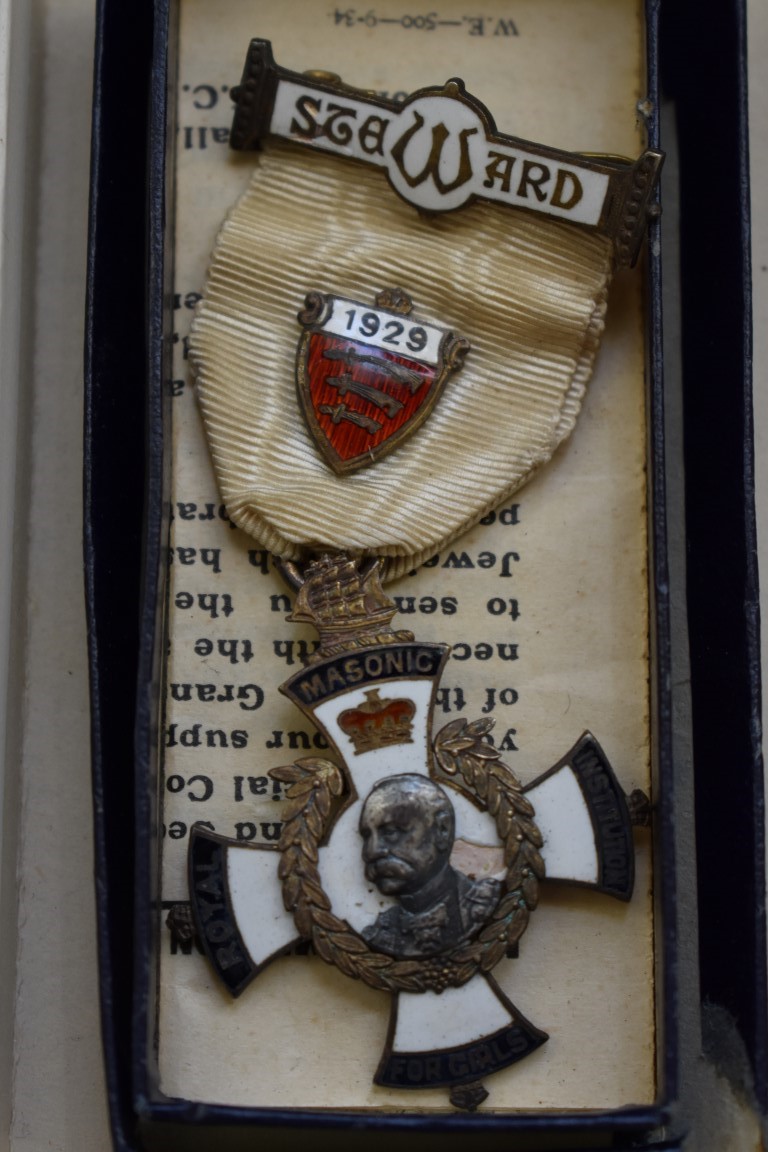 Two silver and enamel masonic medals; together with a Royal Tournament medal. - Image 6 of 7