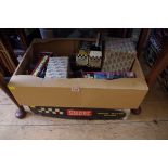 A Scalextric GP33 boxed set; together with further Scalextric items, most boxed.