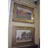 James Matthews, 'Old Farm near Findon'; 'At Coates', a pair, each signed and titled, watercolour,