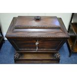 A good early 19th century mahogany cellarette, in the manner of Gillows, 79cm wide.