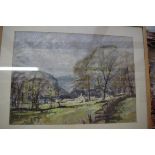 Aubrey Phillips, 'Spring near Kettlewell', signed and dated '70, pastel, 51.5 x 71.5cm.