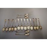 A set of five George IV silver fiddle pattern teaspoons, by Thomas Dicks, London 1826, 125g;