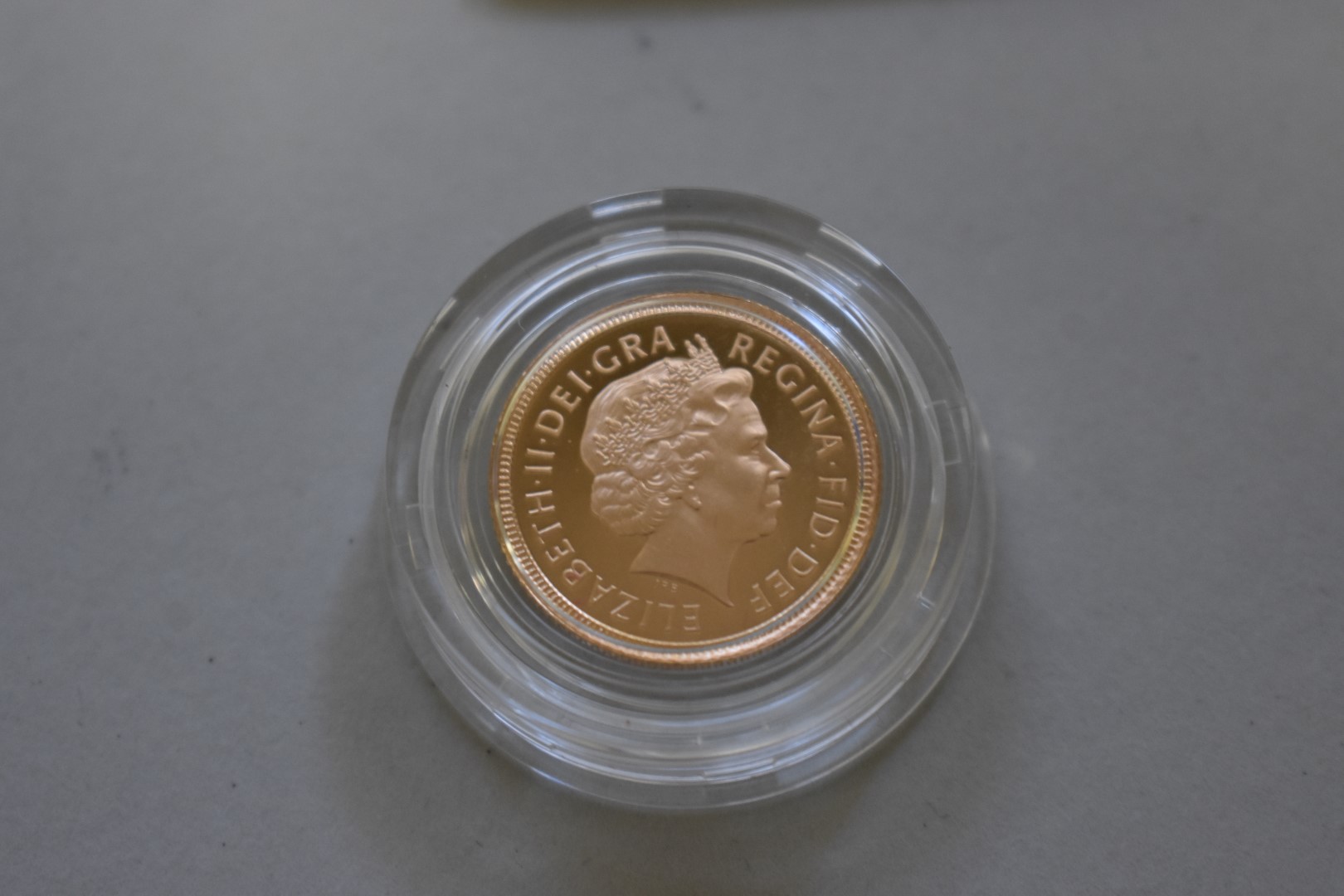 An Elizabeth II 2001 gold proof half sovereign, boxed. - Image 3 of 3