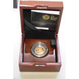 An Elizabeth II 2014 gold proof half sovereign, boxed.