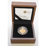 An Elizabeth II 2012 gold proof half sovereign, boxed.