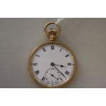 A Roamer 9ct gold hunter stem wind pocket watch, 48mm, 77g total weight.