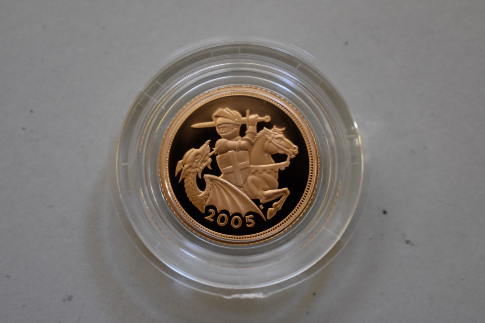 An Elizabeth II 2005 gold proof half sovereign, boxed. - Image 2 of 3