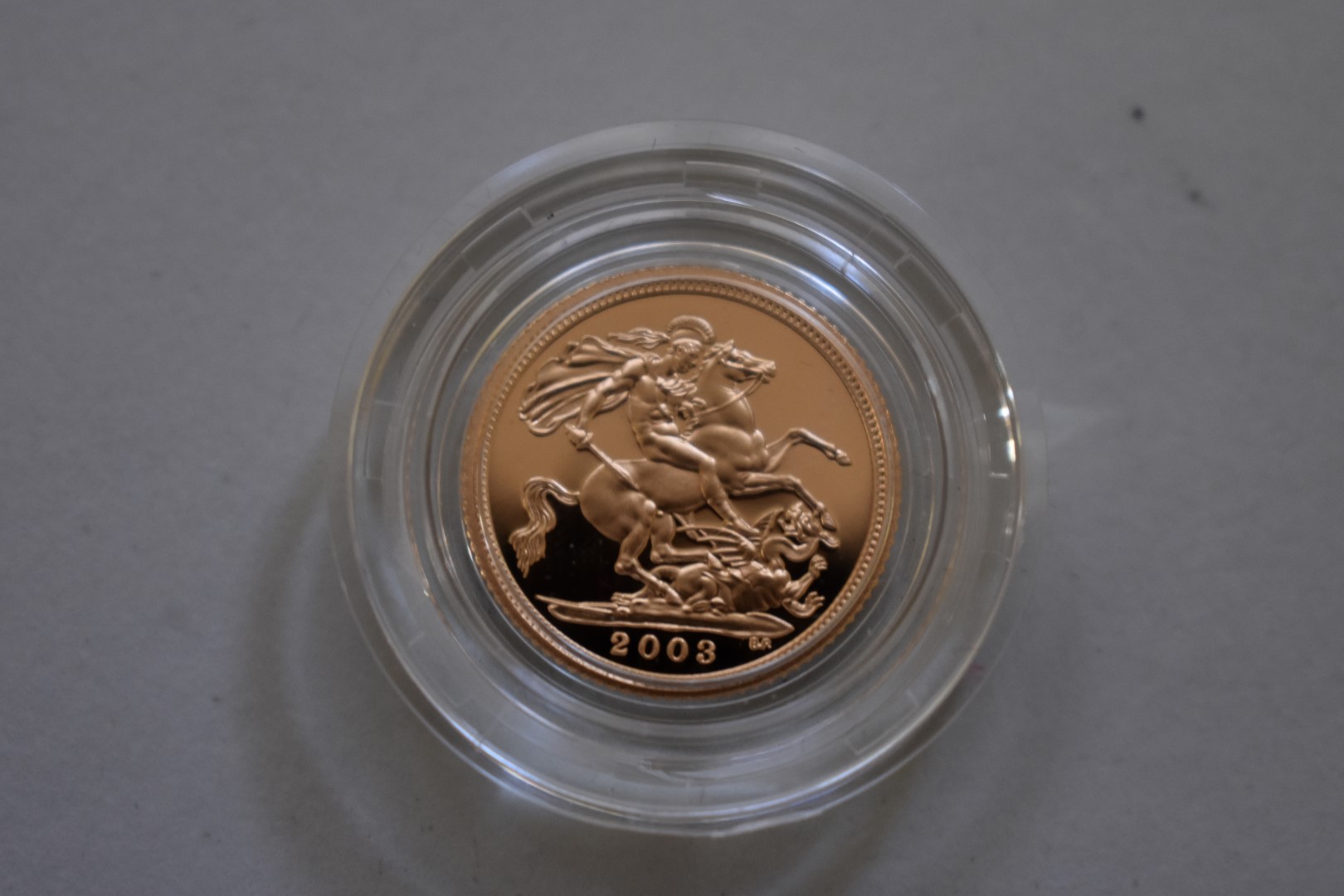 An Elizabeth II 2003 gold proof half sovereign, boxed. - Image 2 of 3