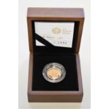 An Elizabeth II 2010 gold proof half sovereign, boxed.