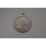 Coins: a Russian Catherine II 1778 silver 15 kopeck, 21.4mm, 4.2g.