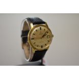 A 1960s Omega Seamaster 'Century' gold capped automatic wristwatch, 33mm, ref 565, no: 24815804,