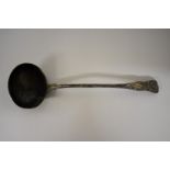 A Victorian silver Queens pattern soup ladle, by Chawner & Co (George William Adams), London 1845,