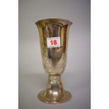 A Germanic .830 white metal beaker, 18.5cm high.