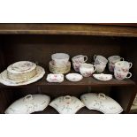 A collection of Royal Crown Derby 'Derby Posies' pattern tea wares and similar.