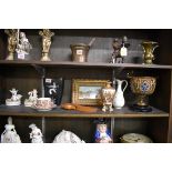 A mixed lot, to include a Doulton Lambeth lamp base; a Crown Devon vase; a pair of Scandinavian