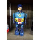 A rare vintage 'Made In Japan' tinplate battery operated Batman toy, 30.5cm high.