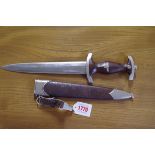 A German SA Ernst Rohm presentation dagger and scabbard, by E.P & S.