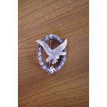 A Third Reich Luftwaffe badge, by Deumer.