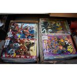 A collection of Marvel comics.