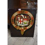 A Great Western Railway garter crest, 48 x 40.5cm.