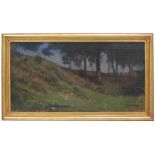 ENRIC GALWEY (1864-1931). "LANDSCAPE"Oil on canvasSigned. 39,5 x 76cm:- - -18.00 % buyer's premium