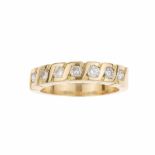 DIAMOND ETERNITY RING.Yellow gold with brilliant cut diamonds. Total weight approx.0.50ct. Band