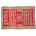 KILIM. PROBABLY ROMANIAN, C20thHandloomed wool. Some losses. 327 x 199cm.- - -18.00 % buyer's