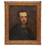 SPANISH SCHOOOL, C19th "PORTRAIT OF A GENTLEMAN".Oil on canvasRelined. Some later resorations &