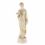 BEATRICE READING DANTE'S 'THE NEW LIFE' , FLORENCE, CIRCA 1900Alabaster on marble base. The right