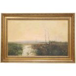 SEGUNDO MATILLA MARINA (1862-1937) "LANDSCAPE"Oil on canvasSigned & relined. 59 x 99cm; 80 x