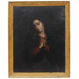 JOAQUIN GUTIERREZ ( c1730-1800). "OUR LADY OF SORROWS" 1783Oil on canvasSigned & dated bottom left &