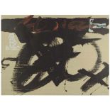 ANTONI TAPIES (1923-2012)Lithograph. 47/100. Signed & authenticated in pencil. 56 x 76cm- - -18.00 %