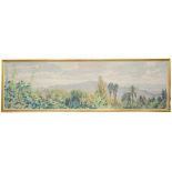 GUILLERMO BERGNES SOLER (1888-1975). "LANDSCAPE"Oil on .canvasSigned. 87 x 305cm; 99 x 317cm. (