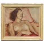 RAMON ROGENT PERES (1920-1958). "FEAMLE NUDE"Oil on canvasSigned & dated front & reverse.