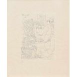 PABLO PICASSO (1881-1973). "THE MATCHMAKER"Acid engraving 165/350. Gallery René Metras remaingin