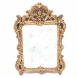 MIRROR, C19thCarved & gilded frame. Moon of mercury- - -18.00 % buyer's premium on the hammer