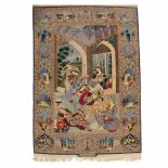 ORIENTAL RUG C20thSilk. 240 x 156cm total- - -18.00 % buyer's premium on the hammer price21.00 % VAT