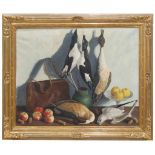 JOAN BARBETA ANTONES (1911-1990). "STILL LIFE"Oil on canvasSigned bottom right. Canvas loose in