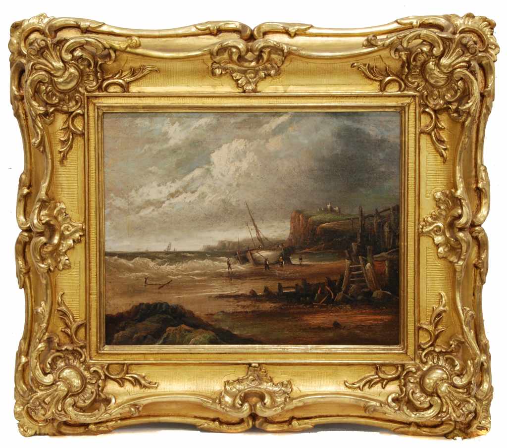 ENGLISH SCHOOL, C19th "LANDSCAPE"Oil on canvas36 x 45.5cm; 63 x 71.5cm. (frame)- - -18.00 % buyer'