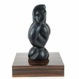 SIGUIENDO MODELO DE AUGUST ZAMOYSKI (1893-1970) "TANGO".Bronze sculpture on wooden base. Signed &