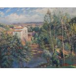 IVO PASCUAL RODES (1883-1949). "MILL AT SANT ROCH", OLOTOil on canvasSigned & titled, signed & dated