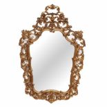 NEO-BAROQUE MIRROR C19thCarved, gilded wood 124 x 71cm.- - -18.00 % buyer's premium on the hammer
