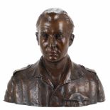 JOSE GARGALLO GUERRERO (1904-1975) "JOSE ANTONIO PRIMO DE RIVERA"Bronze sculpture. Signed Gargallo &