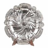ORNAMENTAL PORTUGUESE TRAY, EARLY C20thHallmarked. 805gr. 44cm.- - -18.00 % buyer's premium on the