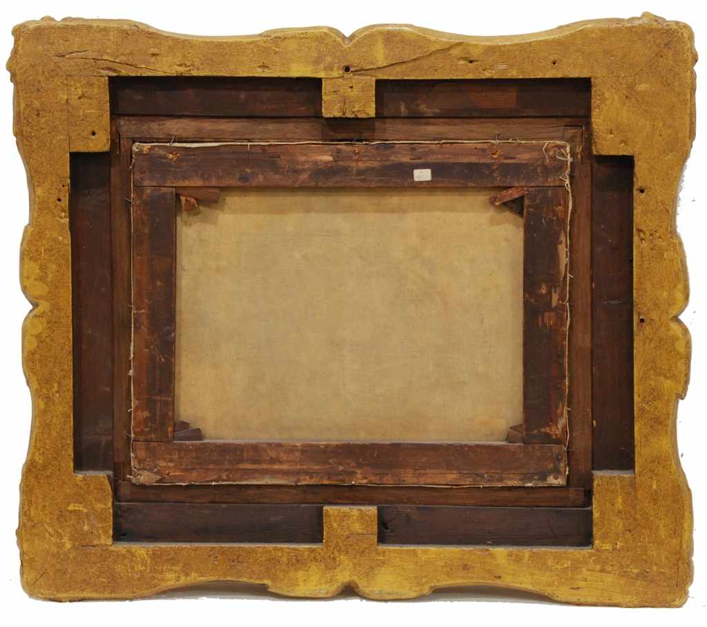 ENGLISH SCHOOL, C19th "LANDSCAPE"Oil on canvas36 x 45.5cm; 63 x 71.5cm. (frame)- - -18.00 % buyer' - Image 5 of 5