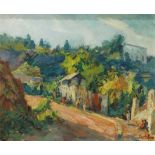 EMILI BOSCH ROGER (1894-1980). "RURAL LANDSCAPE",Oil on canvasSigned. 38 x 46cm; 57 x 67cm. (