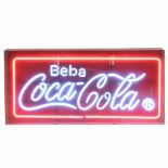 NEON SIGN "DRINK COCA COLA" CIRCA 1960.Acrylic & neon light. Working order. 39 x 85 x 9cm- - -18.