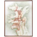 JOHN ULBRITCH (1926-2006). "CORAL".Oil on canvasSigned. 144,7 x 113 cm; 149 x 118 cm. (marco).- - -