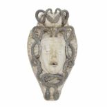 "MEDUA " FOUNTAIN, C20th - 21stCarved stone. 55 x 35 x 23cm.- - -18.00 % buyer's premium on the