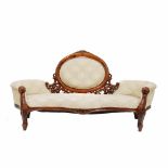 ENGLISH SOFA, MID C19thMahogany. 94 x 185 x 70cm.- - -18.00 % buyer's premium on the hammer